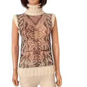 NWOT Vintage Jean Paul Gaultier Maill(e) Femme Trompe L’Oeil Knit Turtleneck